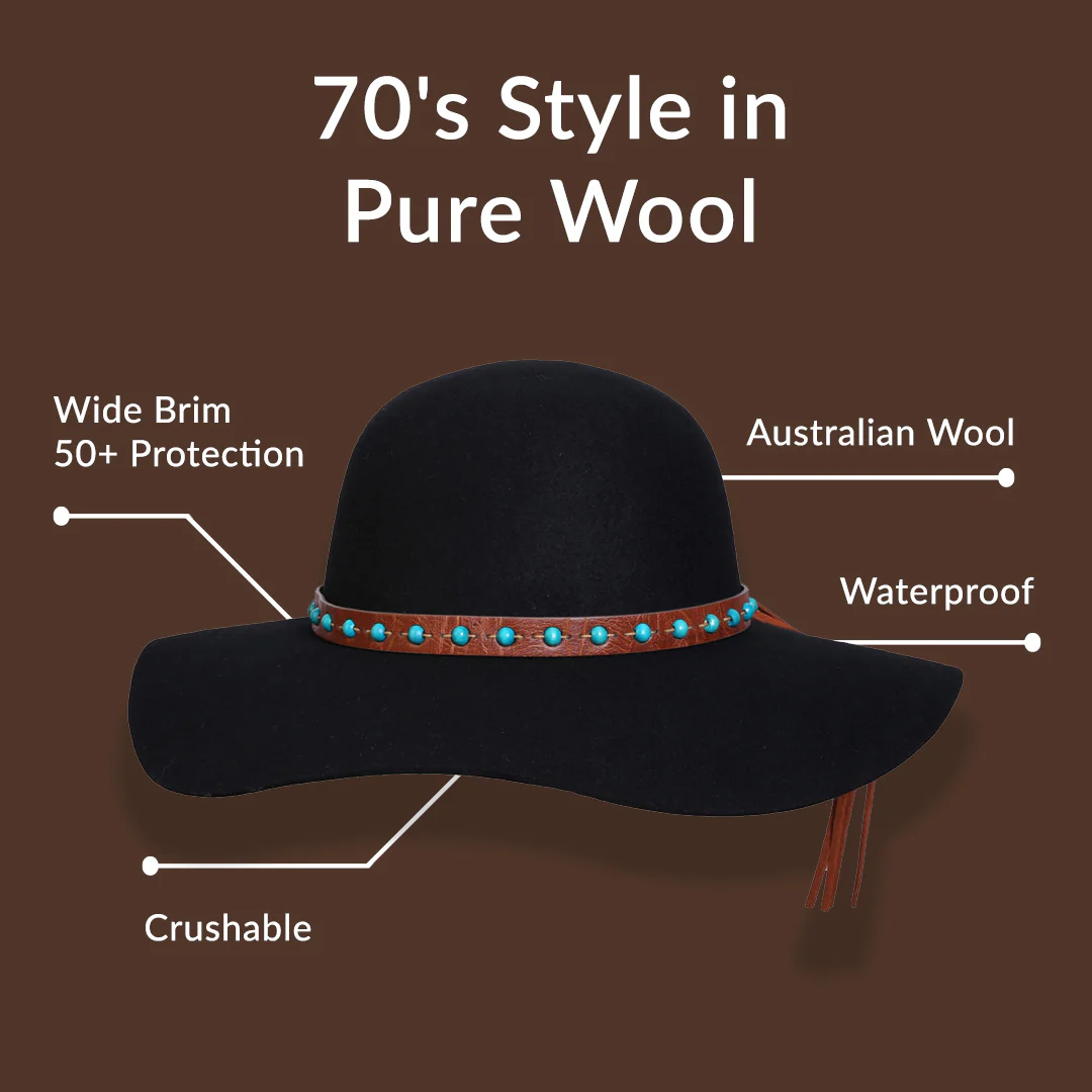 1970 Australian Wool Floppy Hat - Image 4