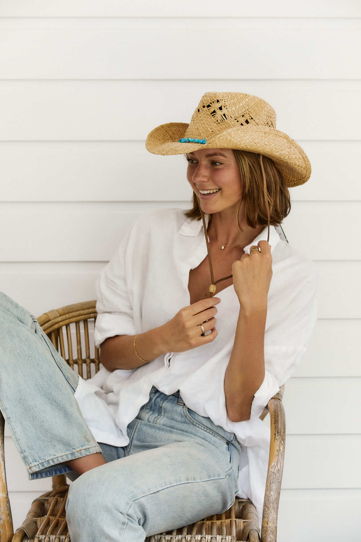 Cascade Mountain Organic Raffia Western Hat - Image 4