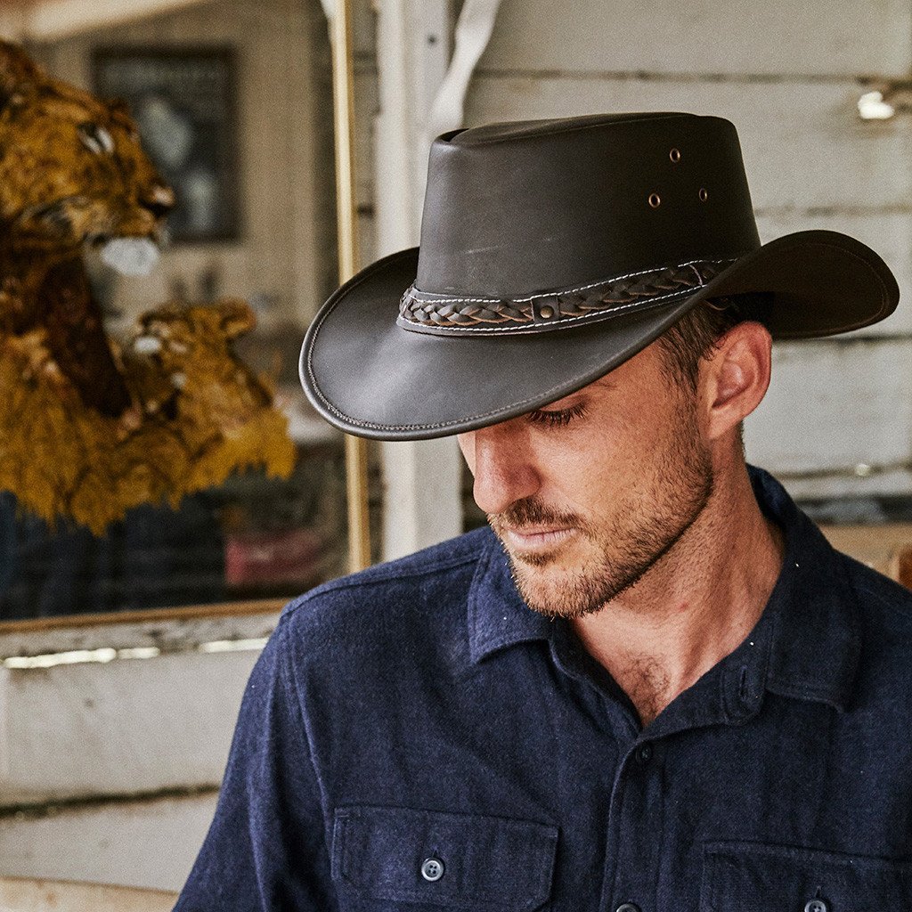 Down Under Leather Hat - Image 4