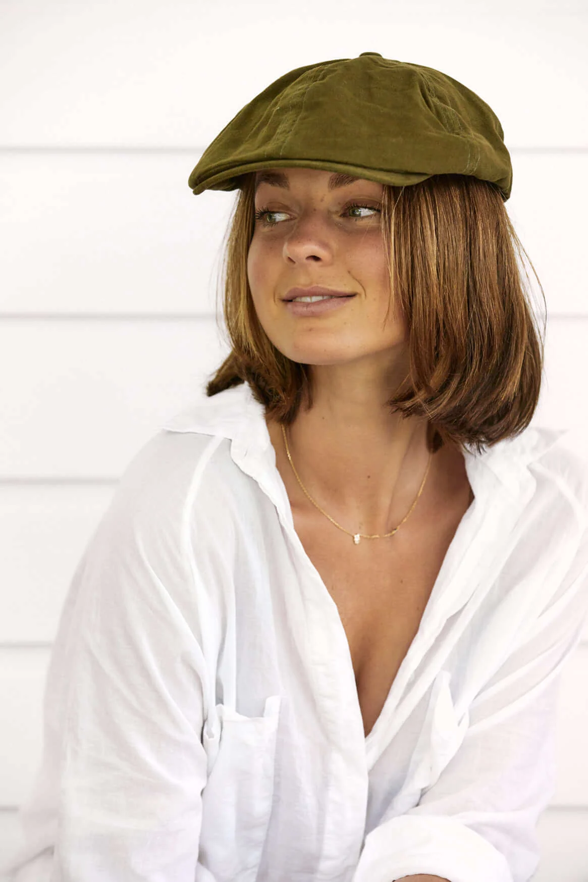 Henry Long-Bill Organic Cotton Newsboy Cap - Image 4