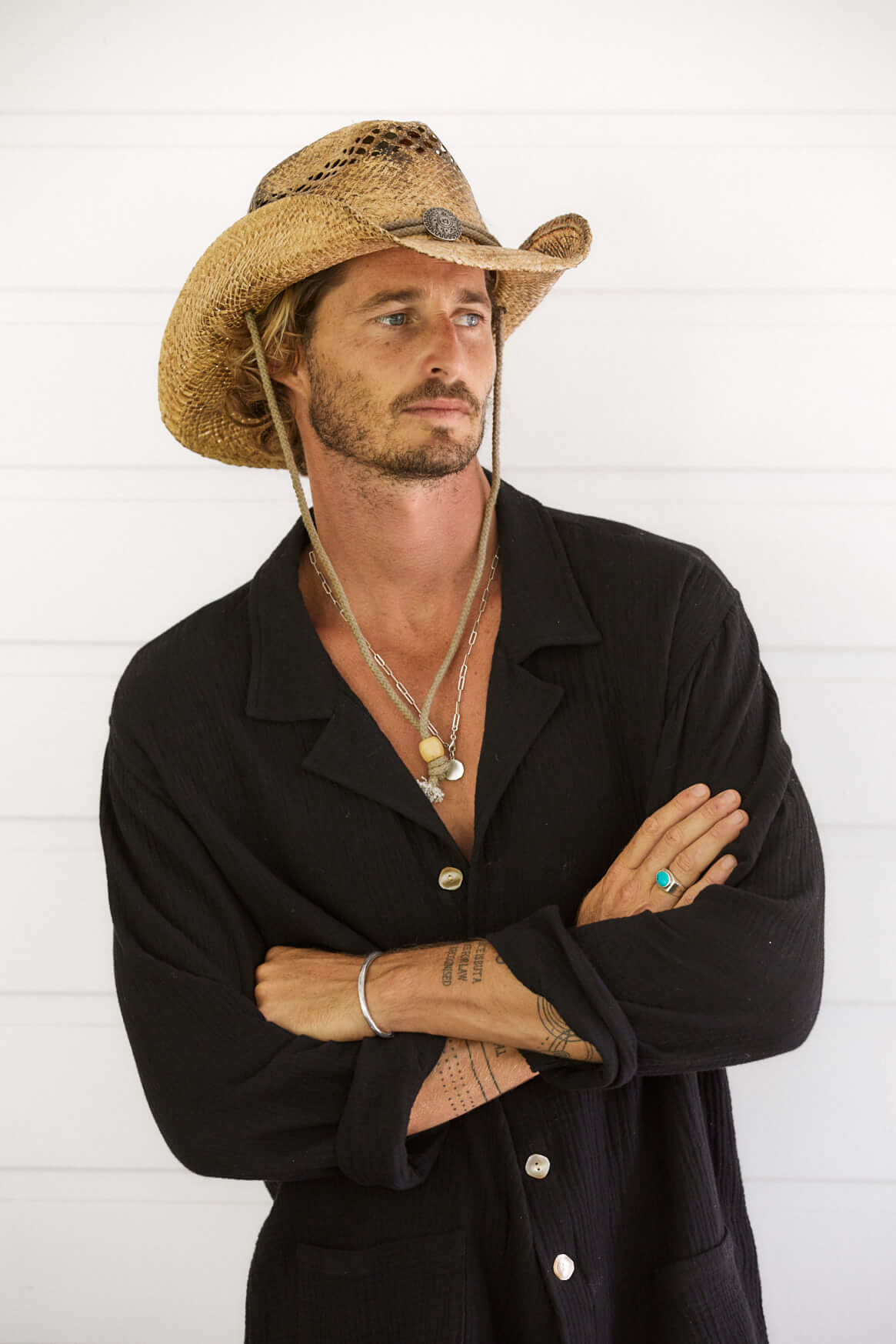 John Stone Western Shapeable Raffia Hat - Image 3