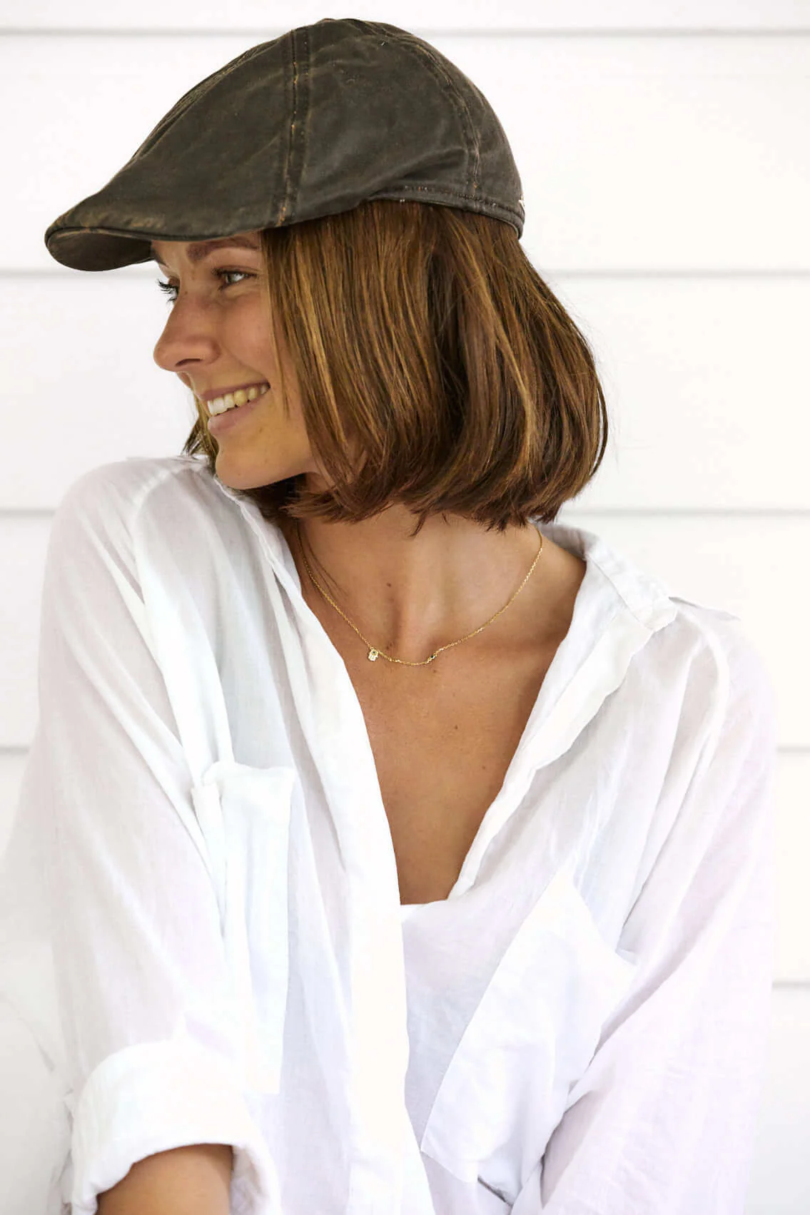 Merrik Cotton Newsboy Cap - Image 4