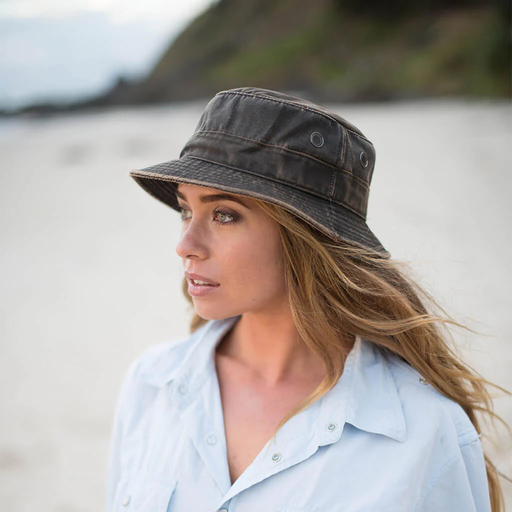 Weathered Cotton Bucket Hat - Image 6
